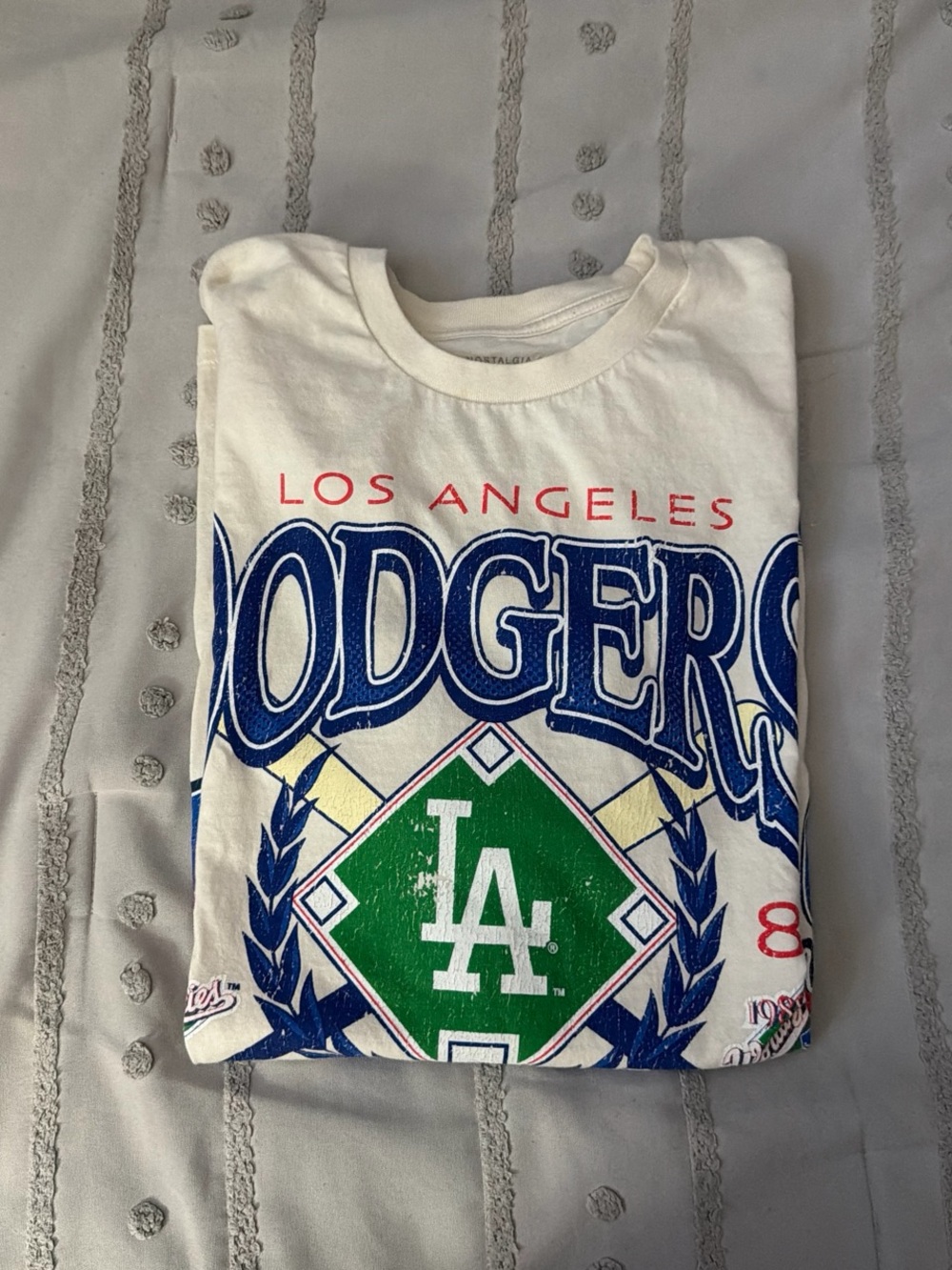 Mitchell & Ness White Los Angeles Dodgers Graphic Tee